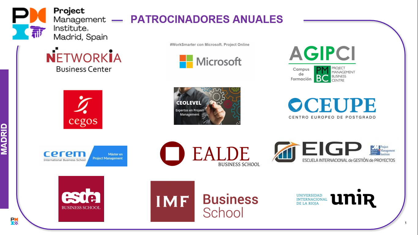 patrocinadores pmimadrid vosse2020