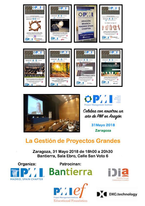 Cartel 1 año PMI en Aragon